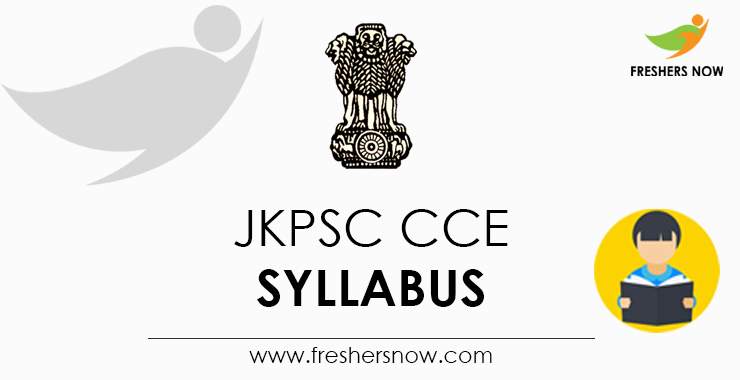 JKPSC CCE Syllabus 2024 Exam Pattern PDF Download