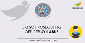 JKPSC Prosecuting Officer Syllabus 2024 & Pattern