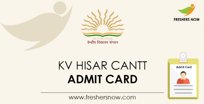 KV-Hisar-Cantt-Admit-Card