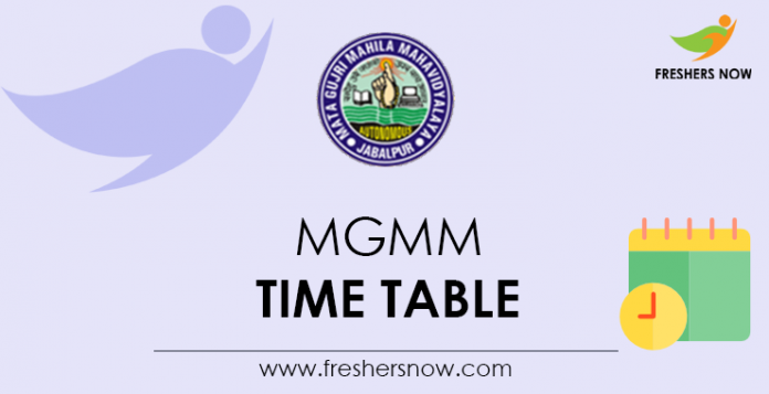 MGMM Time Table
