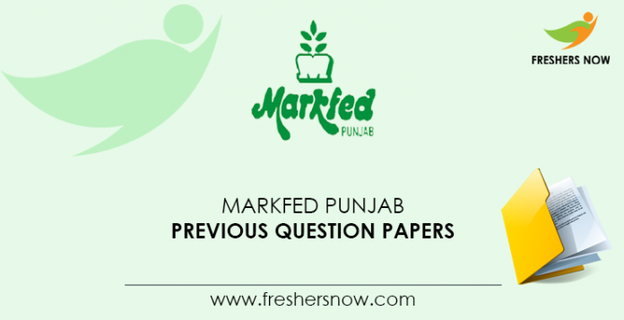 Markfed Punjab Previous Question Papers
