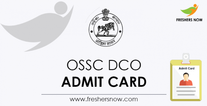 OSSC-DCO-Admit-Card