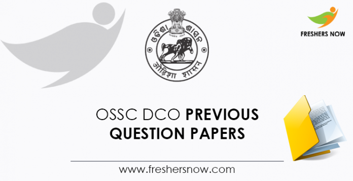 OSSC DCO Previous Question Papers