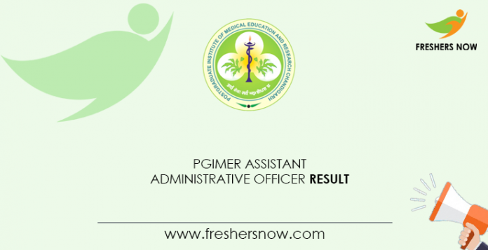 PGIMER Assistant Administrative Officer Result