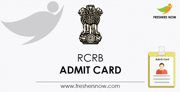 RCRB Admit Card