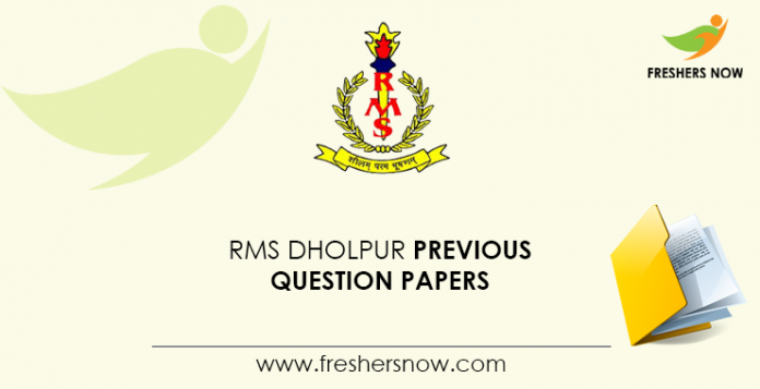 RMS Dholpur Previous Question Papers
