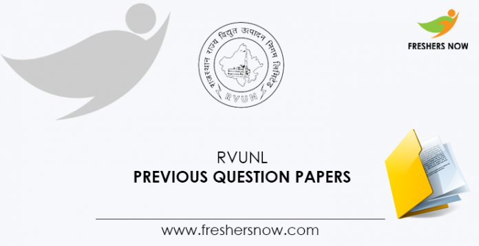 RVUNL Previous Question Papers