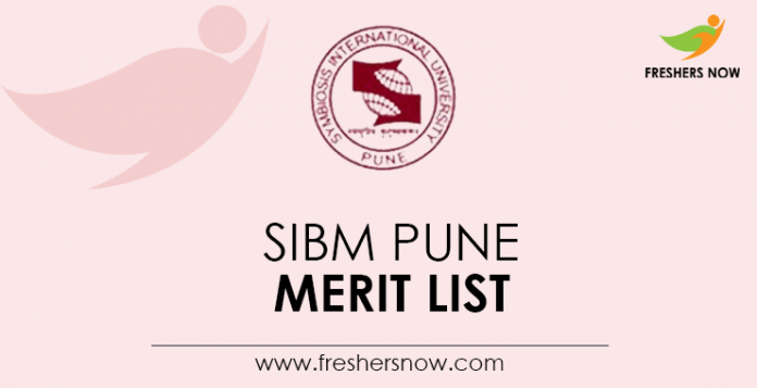 SIBM Pune Merit List