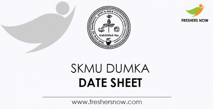 SKMU-Dumka-Date-Sheet