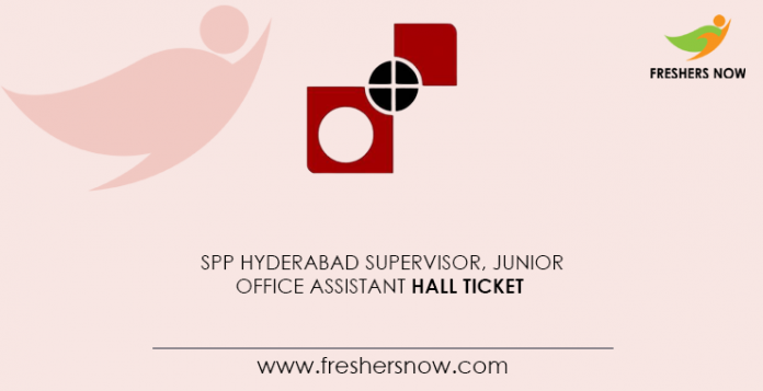 SPP-Hyderabad-Supervisor,-Junior-Office-Assistant-Hall-Ticket