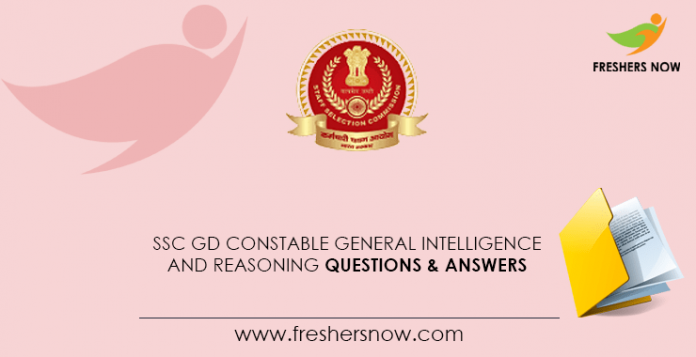 SSC GD Constable General Intelligence and Reasoning Questions & Answers