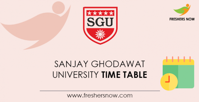 Sanjay-Ghodawat-University-Time-Table