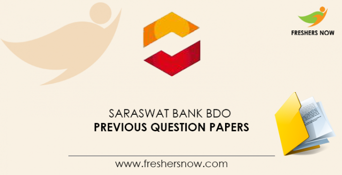 Saraswat-Bank-BDO-Previous-Question-Papers