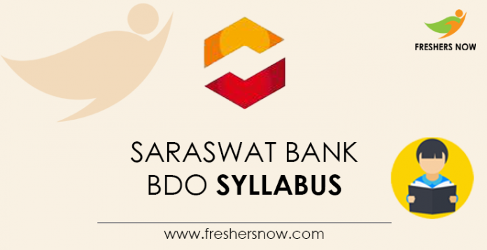 Saraswat-Bank-BDO-Syllabus