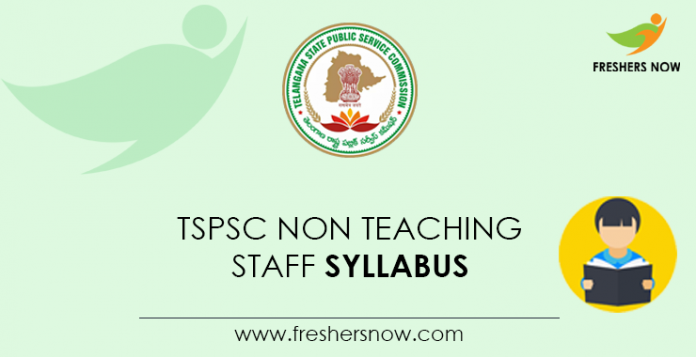TSPSC Non Teaching Staff Syllabus