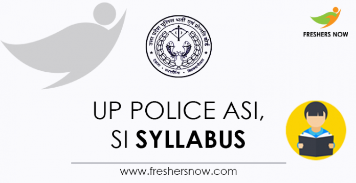 UP Police ASI, SI Syllabus
