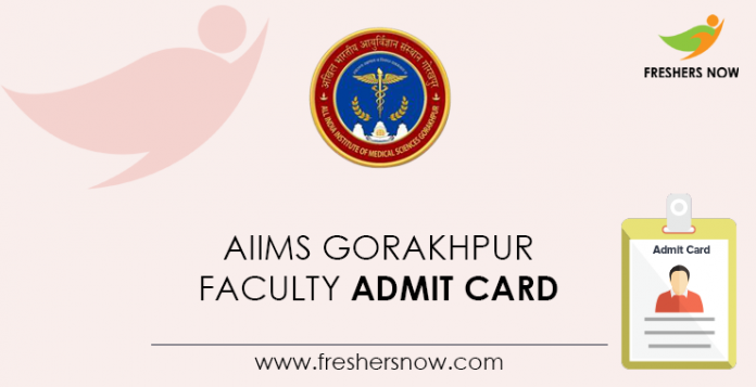 AIIMS-Gorakhpur-Faculty-Admit-Card
