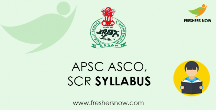 APSC-ASCO,-SCR-Syllabus