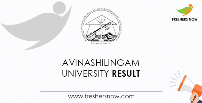 Avinashilingam University Result