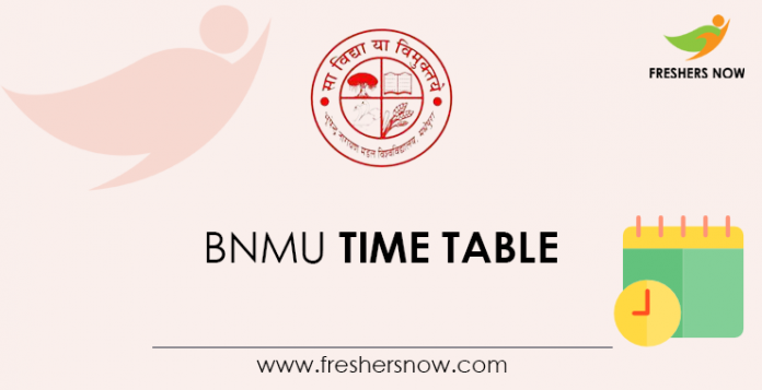 BNMU Time Table