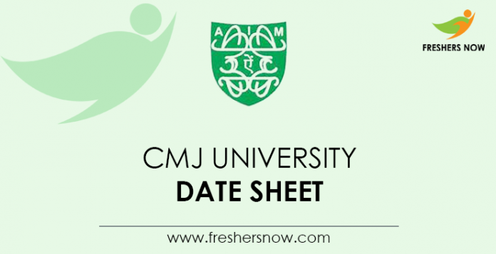 CMJ University Date Sheet