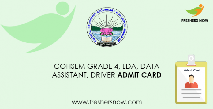 COHSEM-Grade-4,-LDA,-Data-Assistant,-Driver-Admit-Card