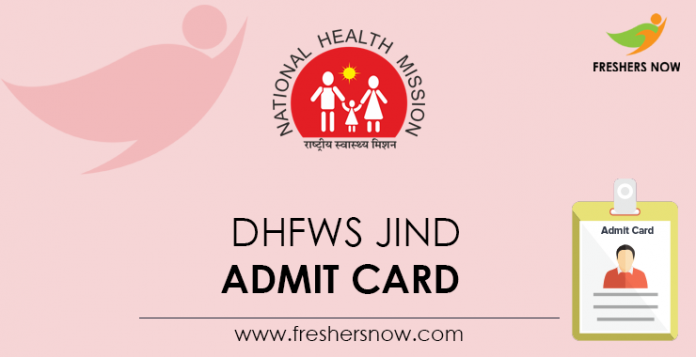 DHFWS-Jind-Admit-Card