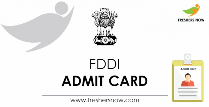 FDDI-Admit-Card