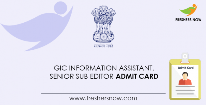 GIC-Information-Assistant,-Senior-Sub-Editor-Admit-Card