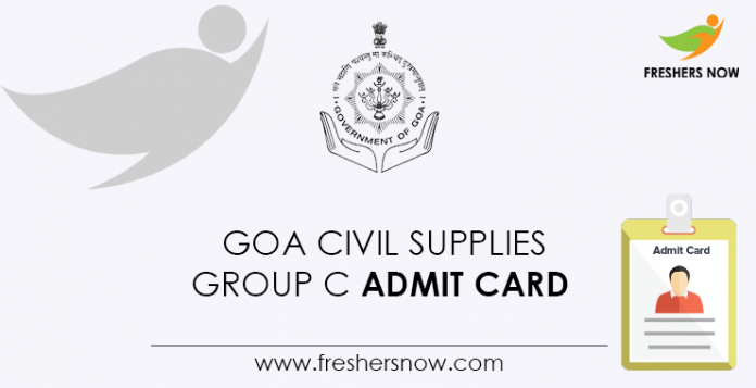 Goa-Civil-Supplies-Group-C-Admit-Card