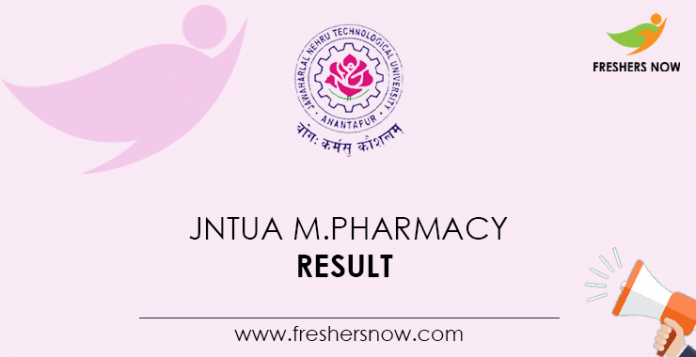 JNTUA M.Pharmacy Result