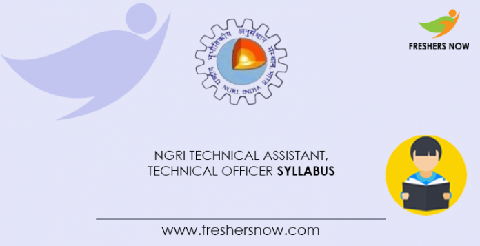 NGRI-Technical-Assistant,-Technical-Officer-Syllabus