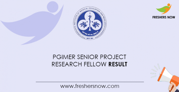 PGIMER-Senior-Project-Research-Fellow-Result