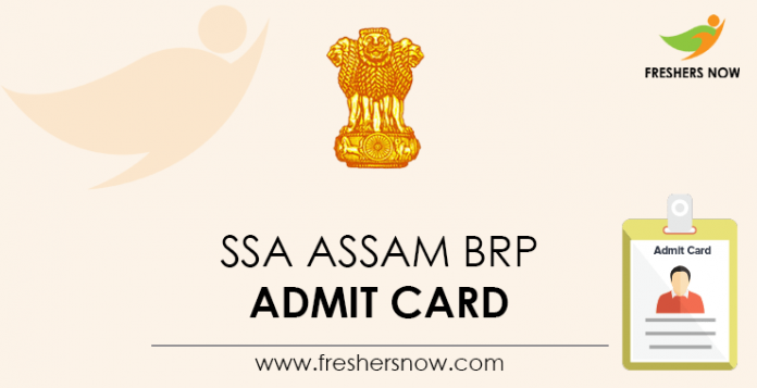 SSA Assam BRP Admit Card