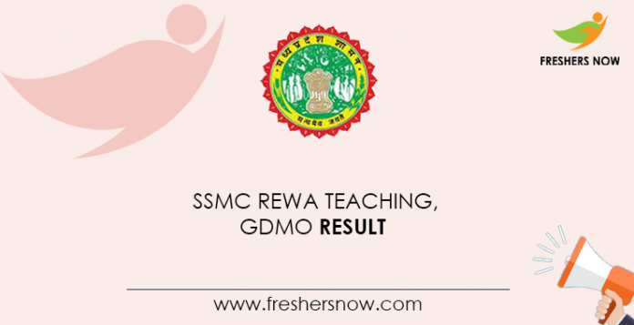 SSMC-Rewa-Teaching,-GDMO-Result