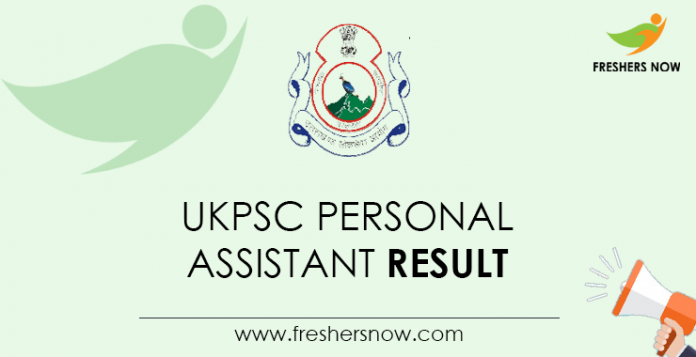 UKPSC-Personal-Assistant-Result