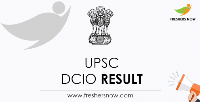 UPSC-DCIO-Result