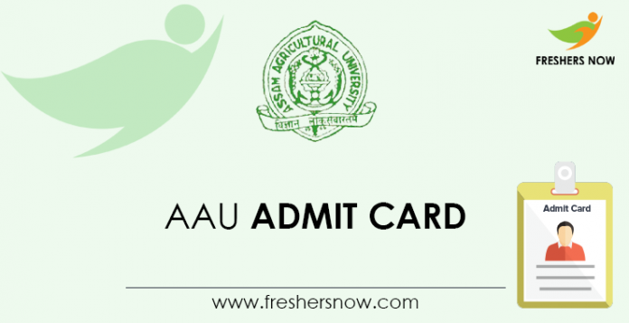 AAU Admit Card
