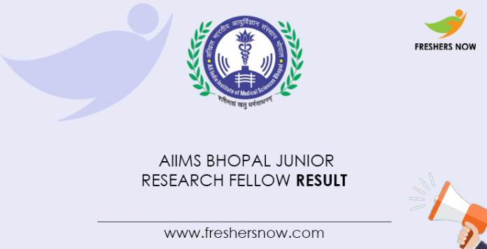 AIIMS-Bhopal-Junior-Research-Fellow-Result