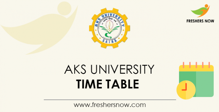 AKS-University-Time-Table