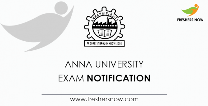 Anna University Exam Notification