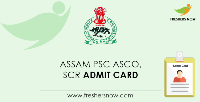 Assam-PSC-ASCO,-SCR-Admit-Card