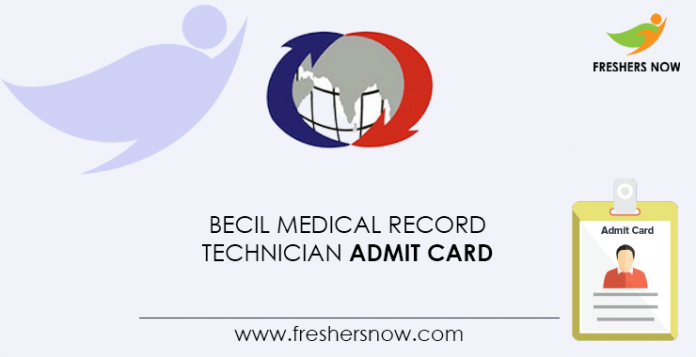 BECIL-Medical-Record-Technician-Admit-Card