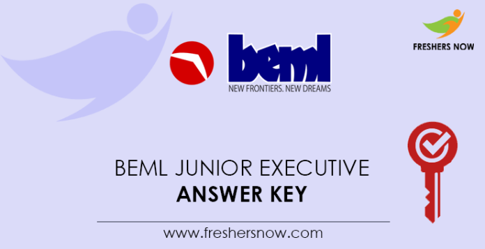 BEML-Junior-Executive-Answer-Key