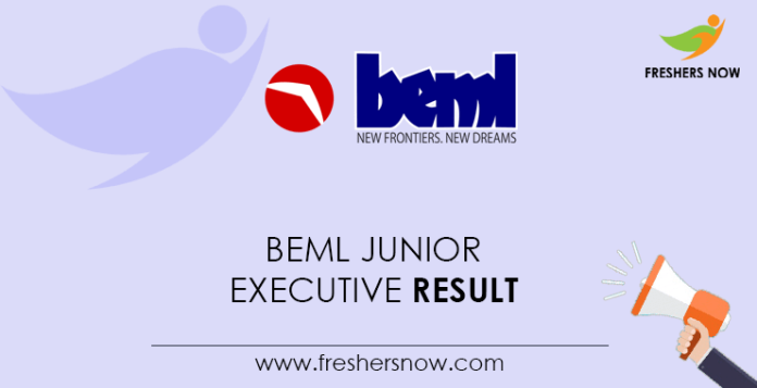 BEML-Junior-Executive-Result