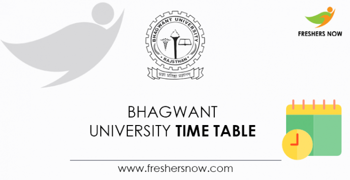 Bhagwant-University-Time-Table