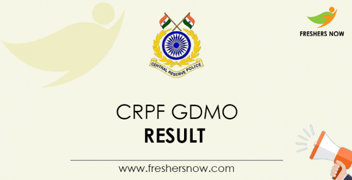 CRPF-GDMO-Result
