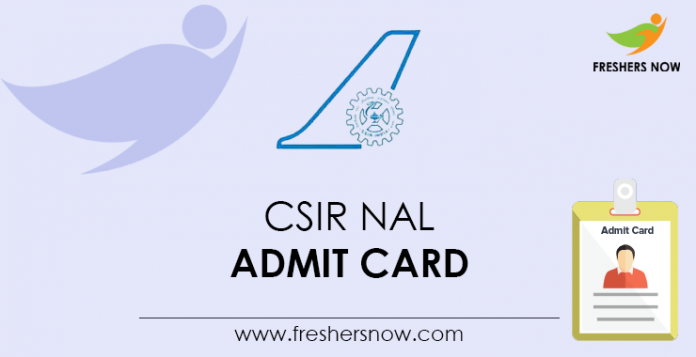 CSIR-NAL-Admit-Card