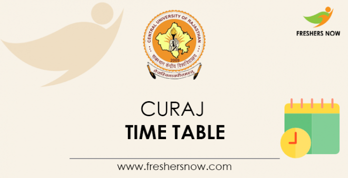 CURAJ Time Table