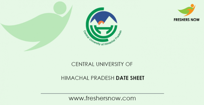 Central-University-Of-Himachal-Pradesh-Date-Sheet